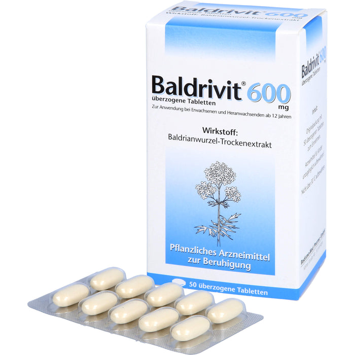 Baldrivit 600 mg überzogene Tabletten, 50 St UTA