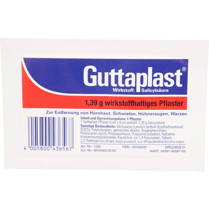 Guttaplast 6 cm x 9 cm Pflaster, 1 pc Pansement