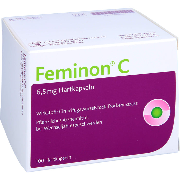 Feminon C Kapseln bei Wechseljahresbeschwerden, 100 St. Kapseln