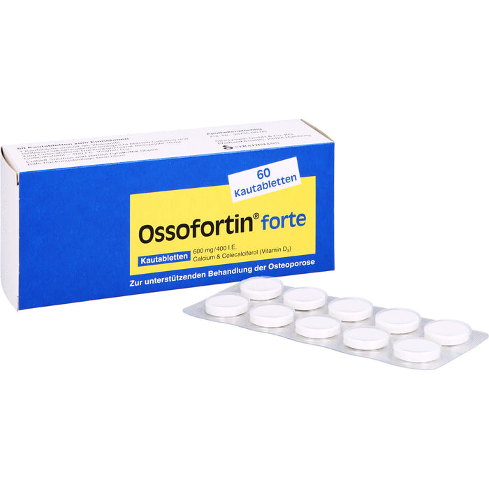 Ossofortin forte, 600 mg/400 I.E. Kautabletten, 60 St KTA