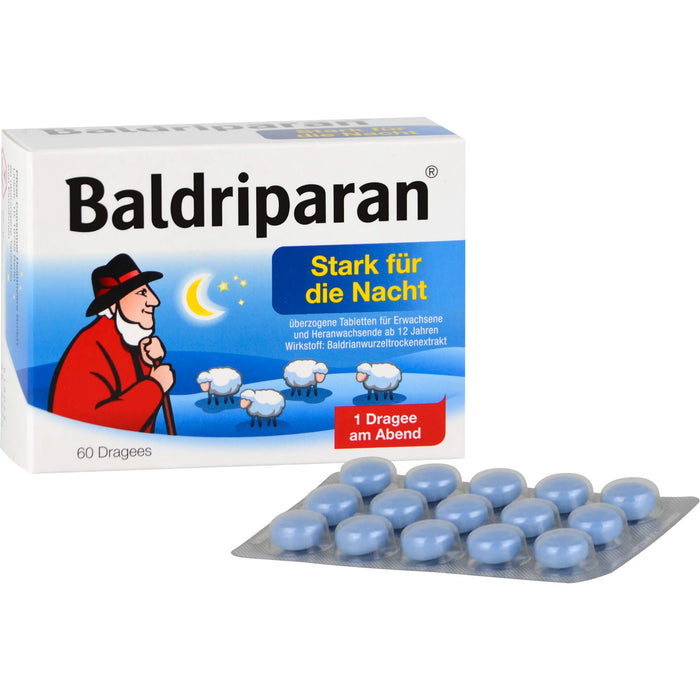 Baldriparan stark für die Nacht Dragees, 60 St. Tabletten