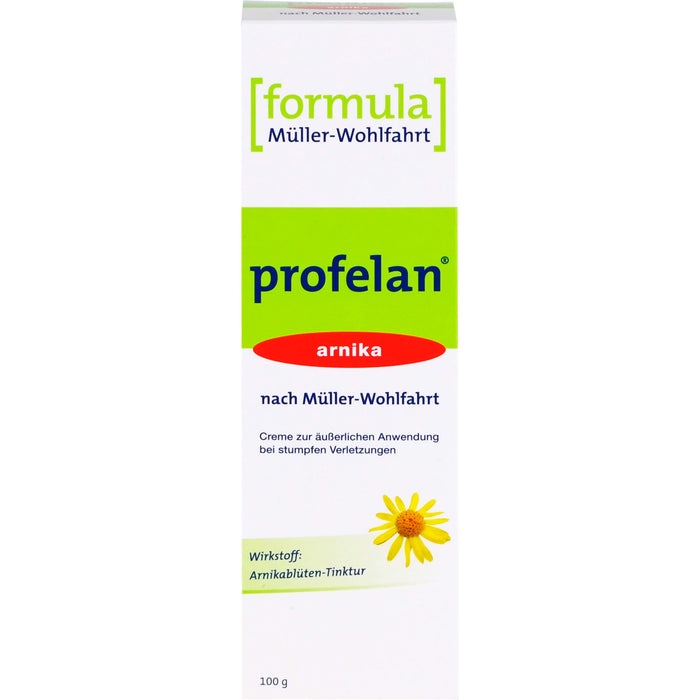 profelan arnika nach Müller-Wohlfahrt Creme bei stumpfen Verletzungen, 100 g Creme