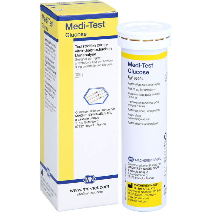 Medi-Test Glucose Urin-Teststreifen, 100 pcs. Test strips