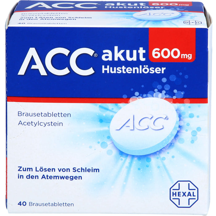 ACC akut 600 mg Hustenlöser Brausetabletten, 40 pc Tablettes