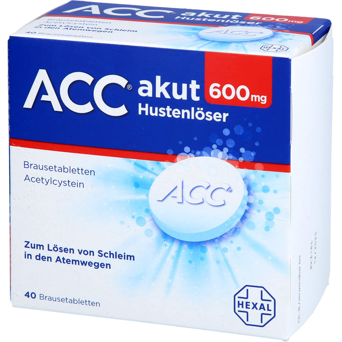 ACC akut 600 mg Hustenlöser Brausetabletten, 40 pc Tablettes