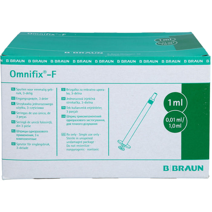 OMNIFIX F Duo 25Gx5/8 Latexfrei, 100X1 ml SRI