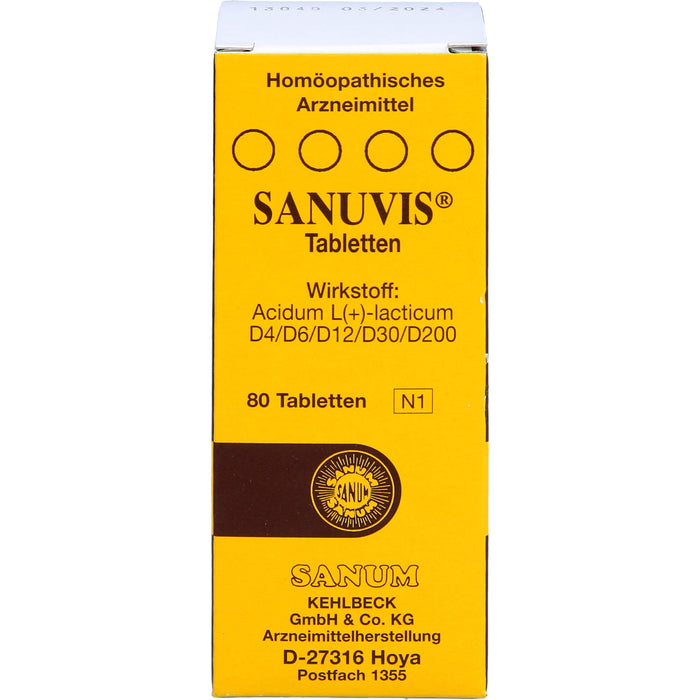 Sanuvis Tabletten, 80 St. Tabletten