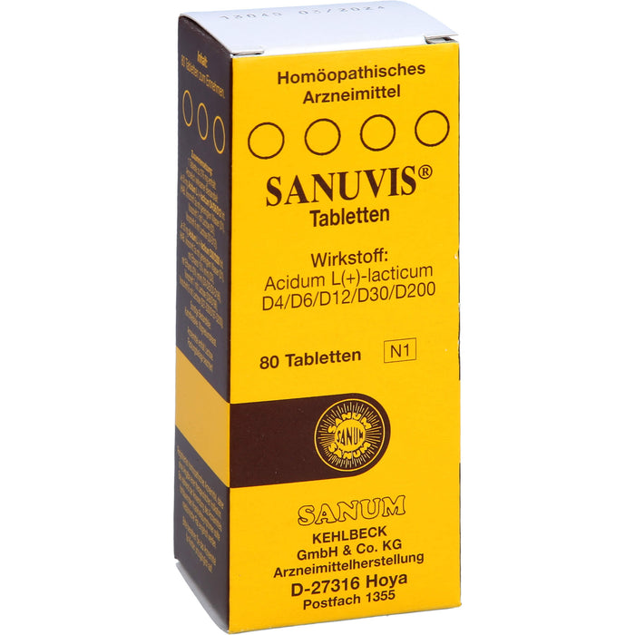 Sanuvis Tabletten, 80 pcs. Tablets