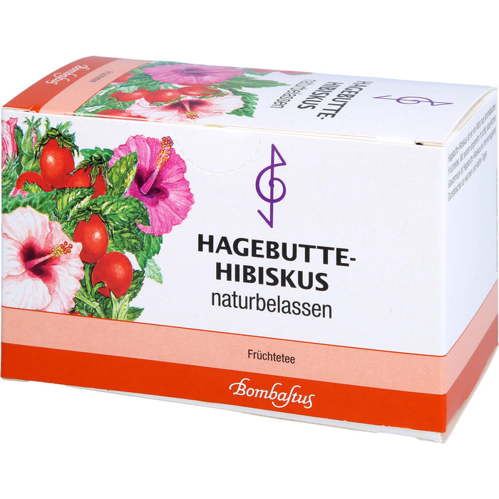 Bombastus Hagebutte-Hibiskus Früchtetee, 20 St. Filterbeutel