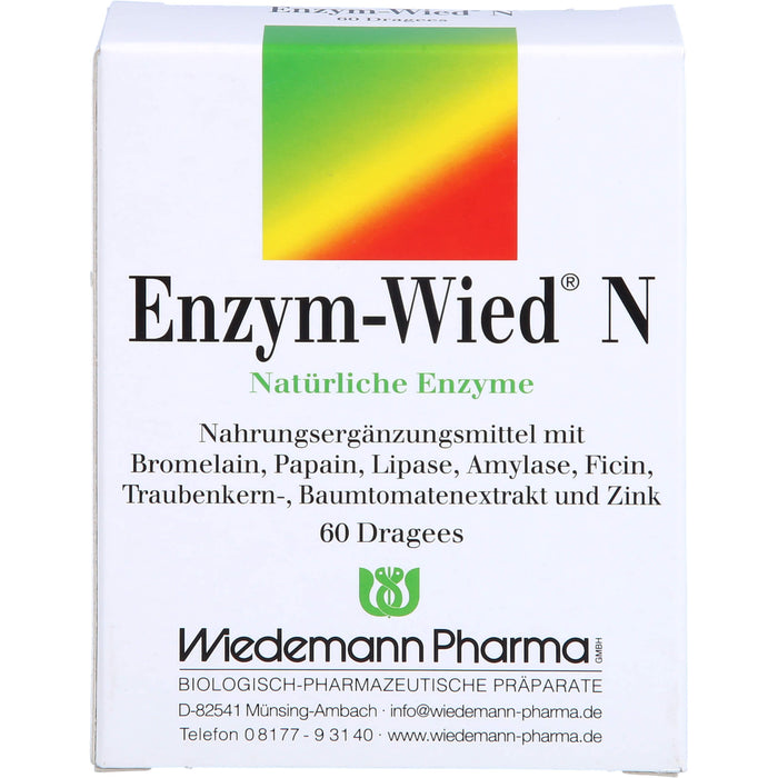 Enzym-Wied N natürliche Enzyme Dragees, 60 St. Tabletten