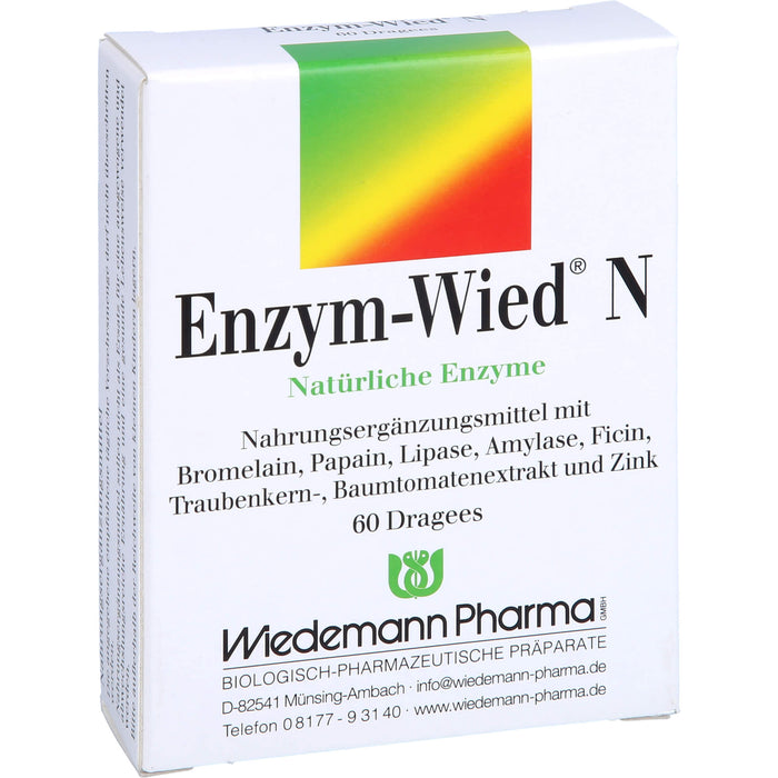 Enzym-Wied N natürliche Enzyme Dragees, 60 pc Tablettes