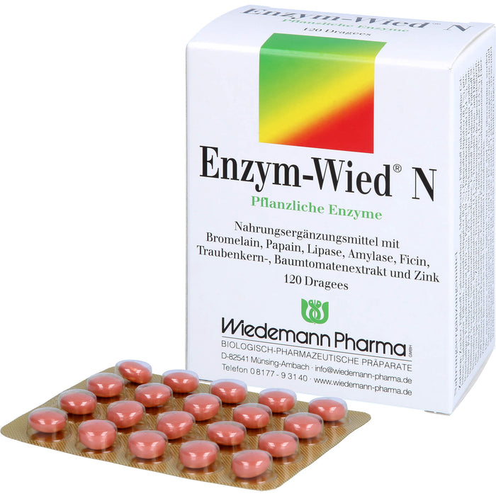 Enzym-Wied N natürliche Enzyme Dragees, 120 pc Tablettes