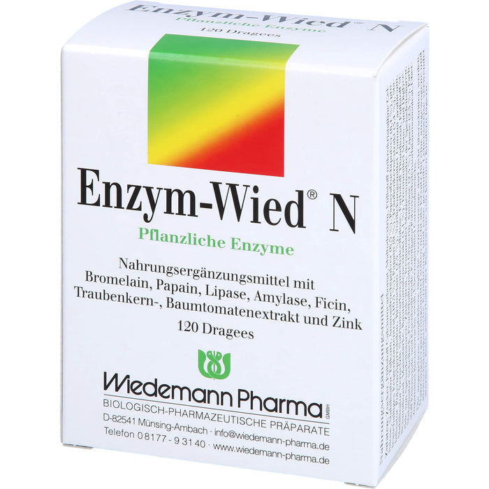 Enzym-Wied N natürliche Enzyme Dragees, 120 pc Tablettes