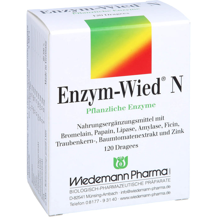 Enzym-Wied N natürliche Enzyme Dragees, 120 pc Tablettes