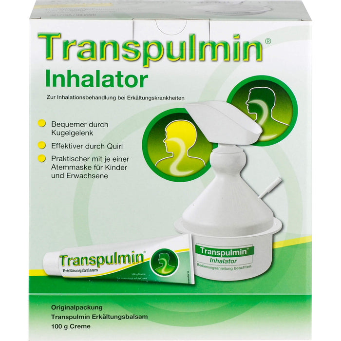 Transpulmin Erkältungsbalsam Creme mit Inhalator, 100 g Cream