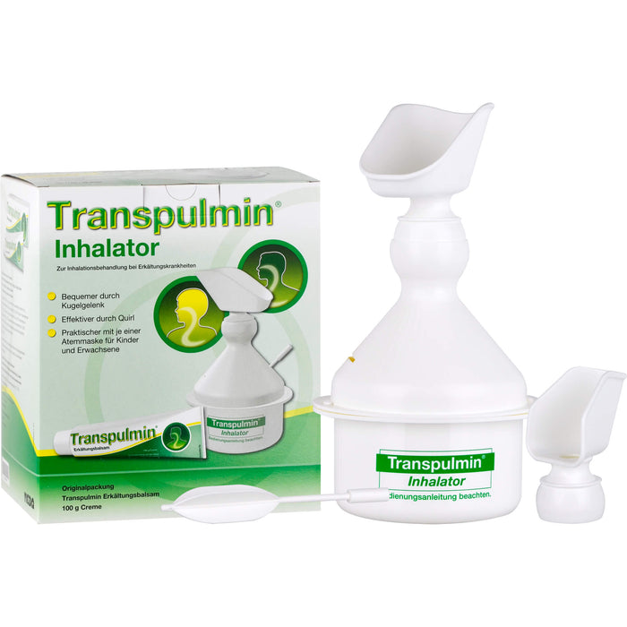 Transpulmin Erkältungsbalsam Creme mit Inhalator, 100 g Crème