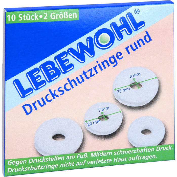 LEBEWOHL DRUCKSCH RINGE RU, 10 pc Pansement