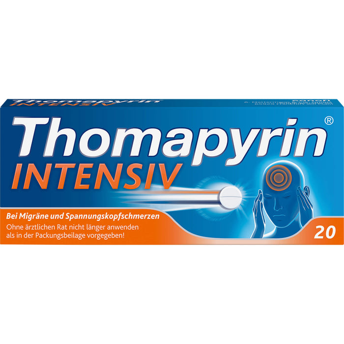 Thomapyrin intensiv Tabletten Original von Sanofi-Aventis, 20 pcs. Tablets