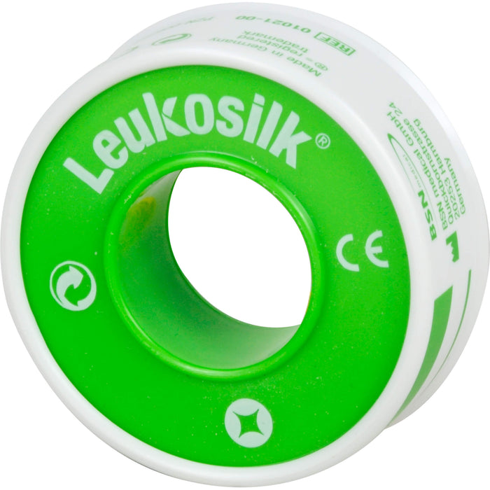 Leukosilk 5 m x 1,25 cm Fixierpflaster, 1 pc Pansement