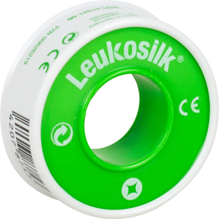 Leukosilk 5 m x 1,25 cm Fixierpflaster, 1 pc Pansement