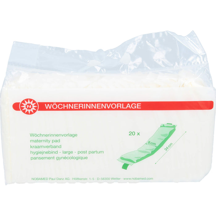 NOBAMED Wöchnerinnenvorlagen 8 x 34 cm, 20 pc Modèles