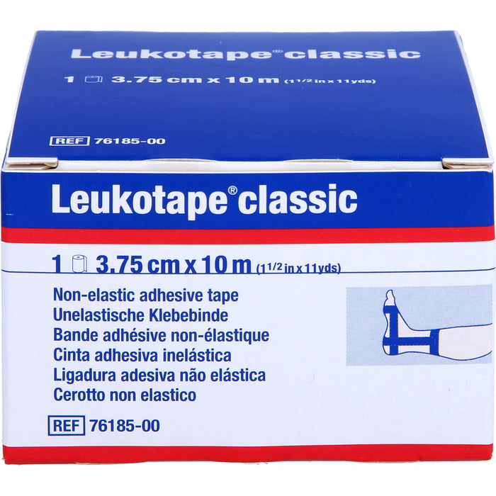 Leukotape Classic 3,75 cm x 10 m blau unelastische Klebebinde, 1 pcs. Pack