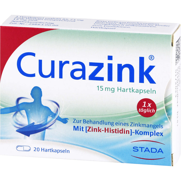 Curazink 15 mg Hartkapseln, 20 pc Capsules