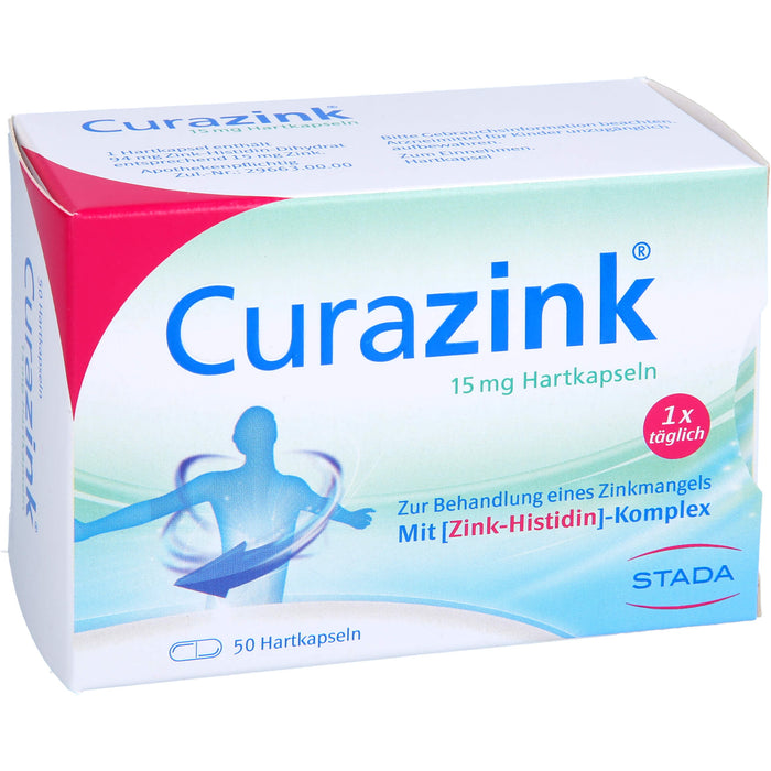 Curazink 15 mg Hartkapseln, 50 pcs. Capsules