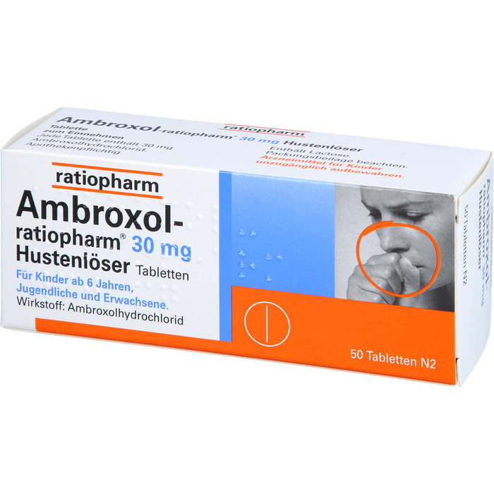 Ambroxol-ratiopharm 30 mg Hustenlöser Tabletten, 50 St. Tabletten