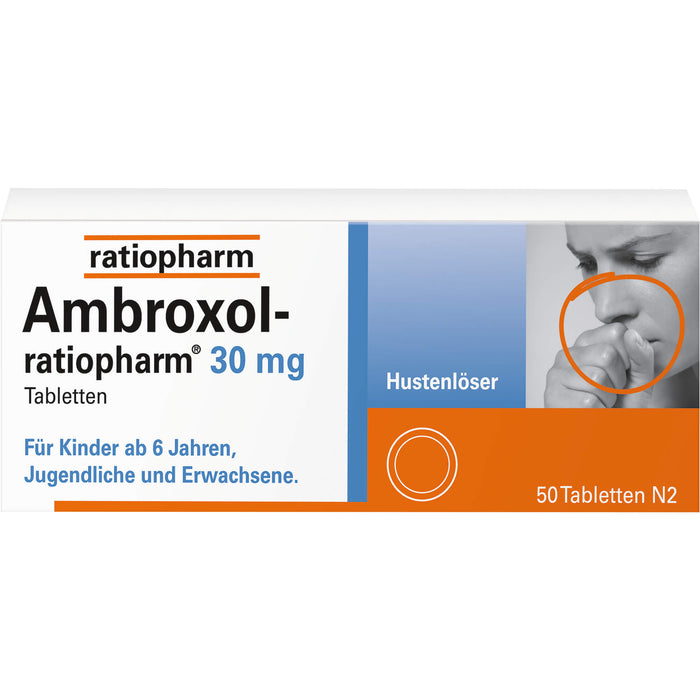 Ambroxol-ratiopharm 30 mg Hustenlöser Tabletten, 50 St. Tabletten