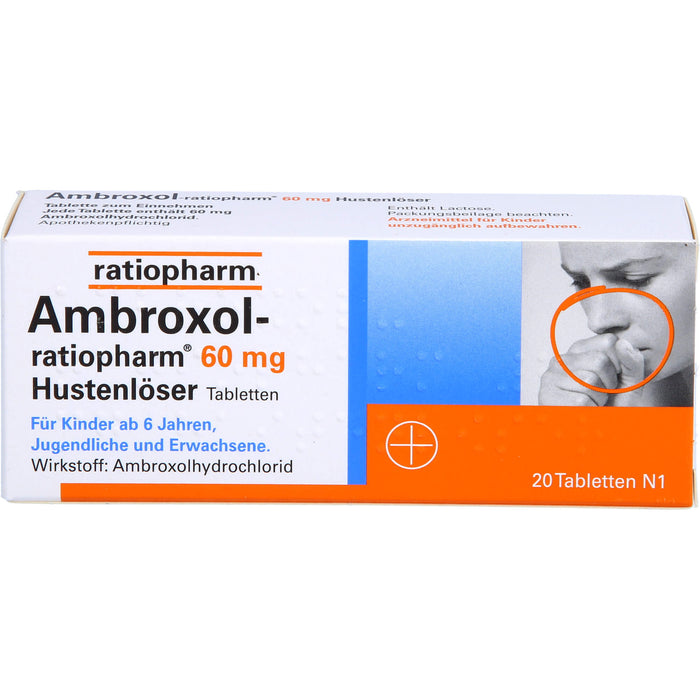 Ambroxol-ratiopharm 60 mg Hustenlöser Tabletten, 20 pcs. Tablets