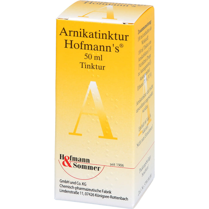 Arnikatinktur Hofmanns bei äußerlichen, stumpfen Verletzungen, 50 ml Solution