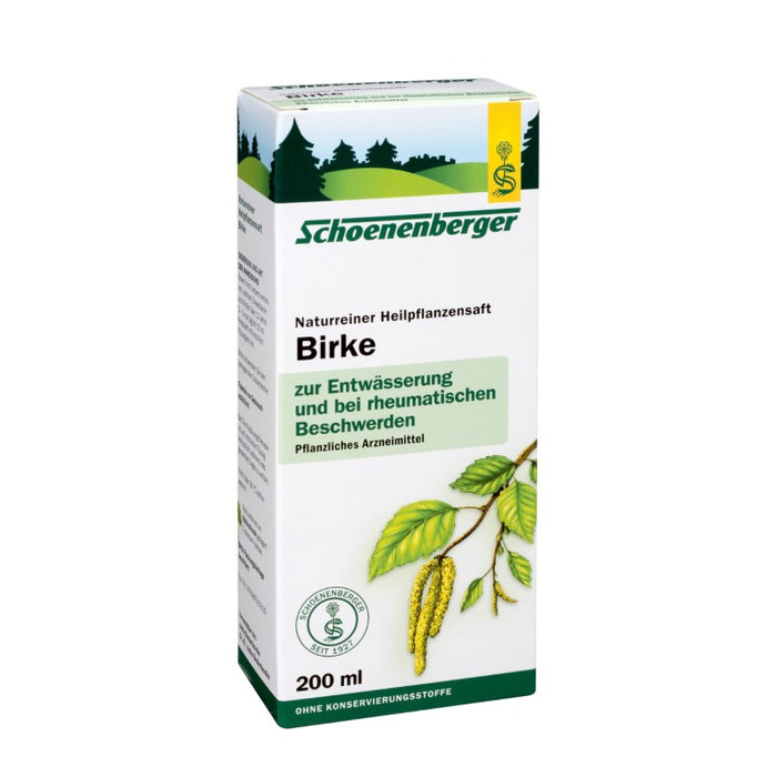 Schoenenberger Naturreiner Heilpflanzensaft Birke, 200 ml Lösung