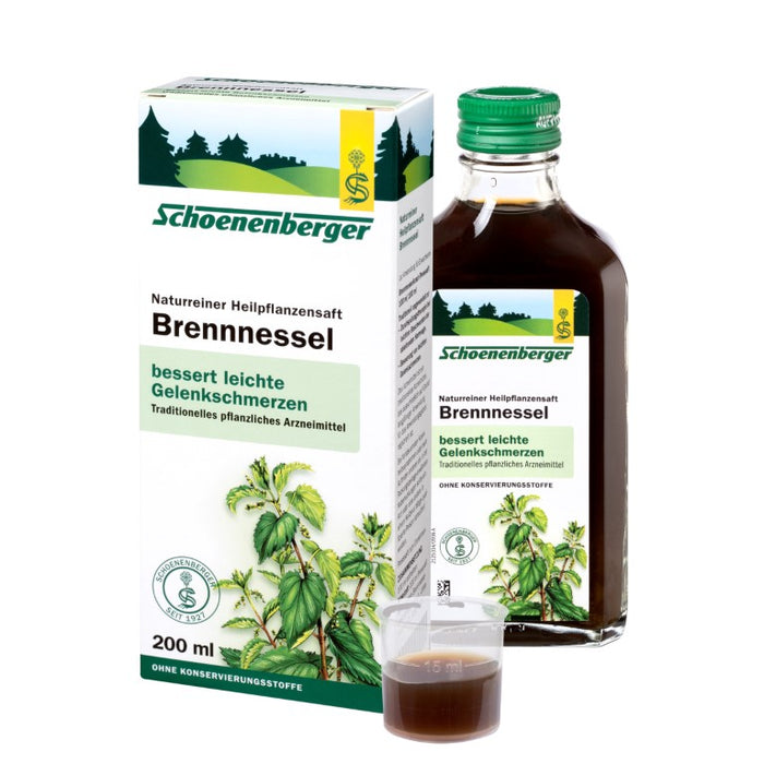 Schoenenberger Brennnessel naturreiner Heilpflanzensaft, 200 ml Lösung