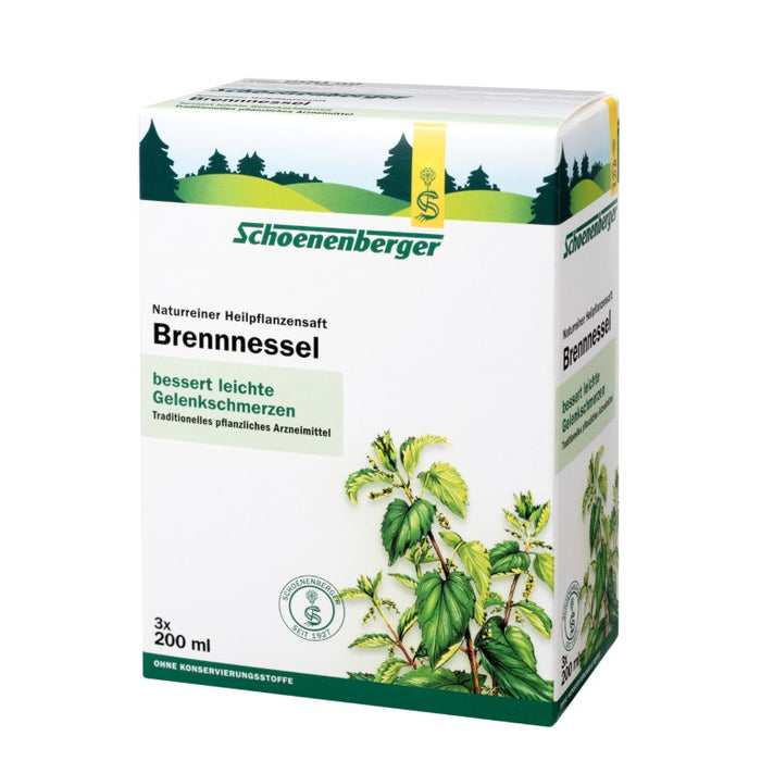 Schoenenberger Brennnessel naturreiner Heilpflanzensaft, 600 ml Lösung