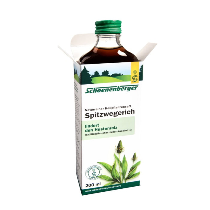 Schoenenberger Spitzwegerich naturreiner Heilpflanzensaft, 200 ml Lösung