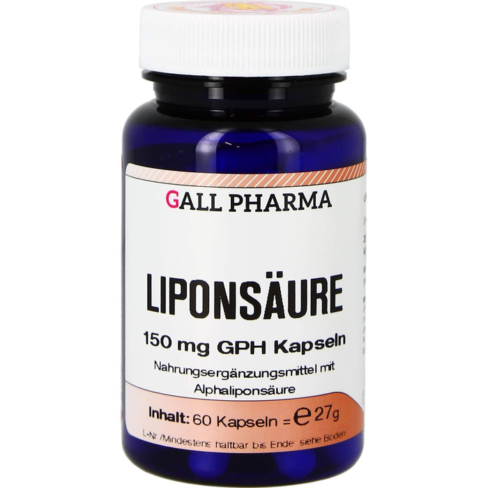 GALL PHARMA Liponsäure 150 mg GPH Kapseln, 60 pc Capsules