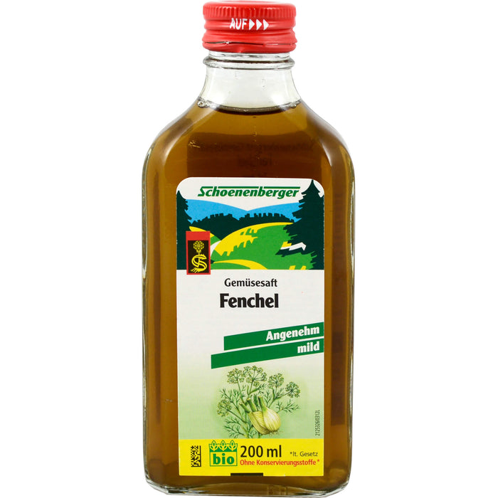 Schoenenberger Naturreiner Gemüsesaft Fenchel, 200 ml Solution