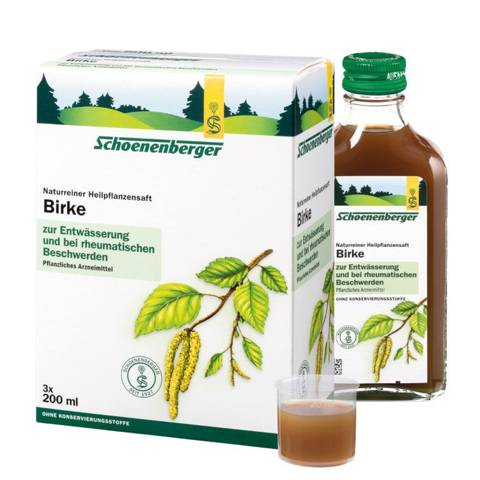 Schoenenberger Birke naturreiner Heilpflanzensaft, 600 ml Solution