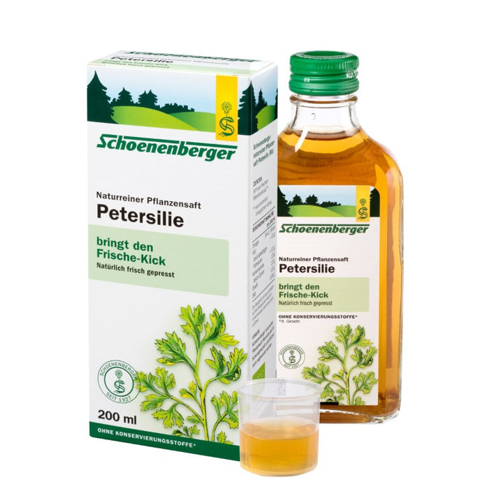 Schoenenberger Naturreiner Pflanzensaft Petersilie, 200 ml Solution