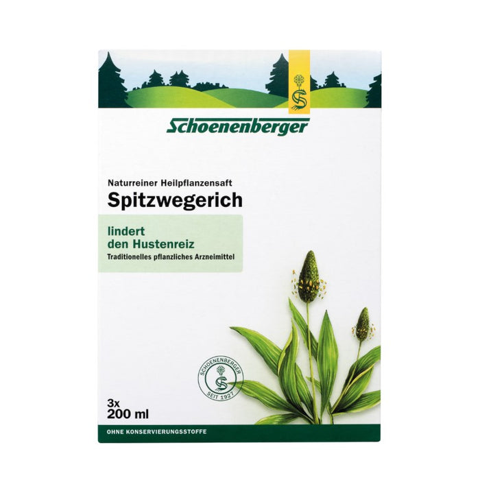 Schoenenberger Spitzwegerich naturreiner Heilpflanzensaft, 600 ml Lösung