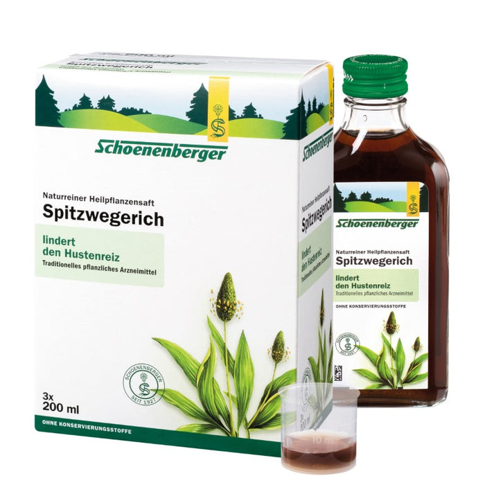 Schoenenberger Spitzwegerich naturreiner Heilpflanzensaft, 600 ml Lösung