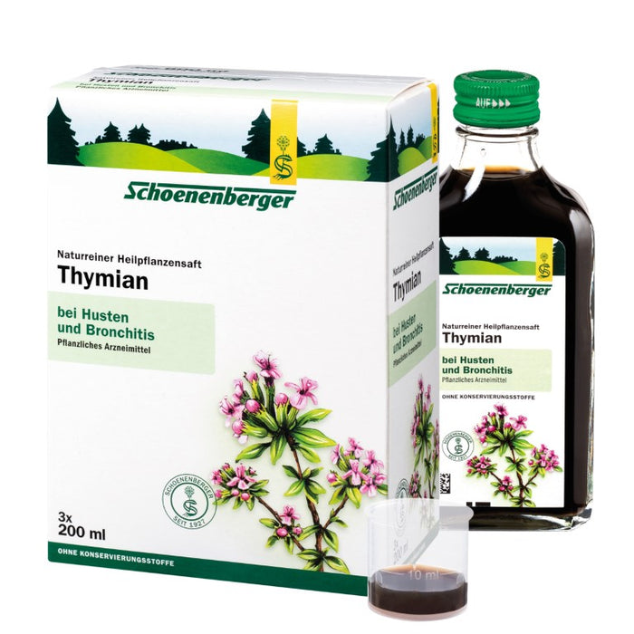 Schoenenberger naturreiner Heilpflanzensaft Thymian, 600 ml Solution