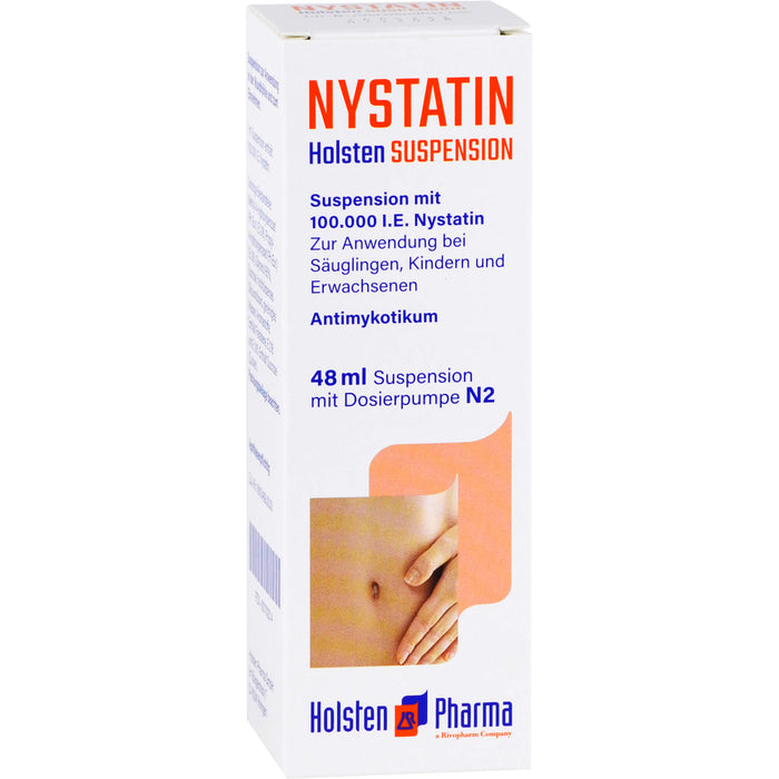 Nystatin Holsten Suspension mit Dosierpipette N2, 48 ml Lösung