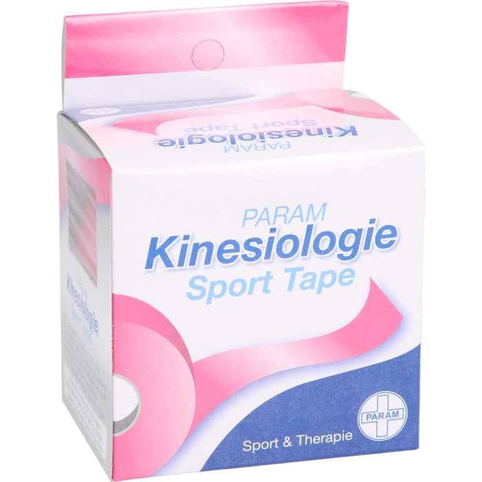 PARAM Kinesiologie Sport Tape 5 cm x 5 m Pink, 1 St. Pflaster