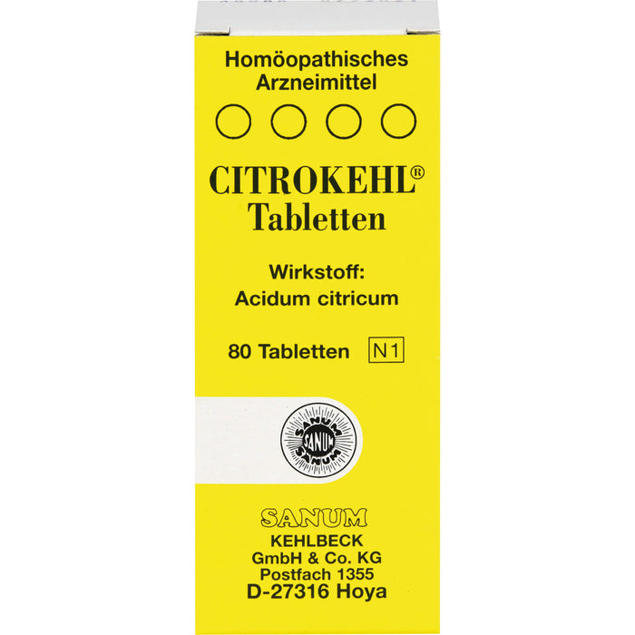 CITROKEHL Tabletten, 80 St. Tabletten