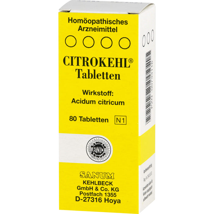 CITROKEHL Tabletten, 80 pc Tablettes