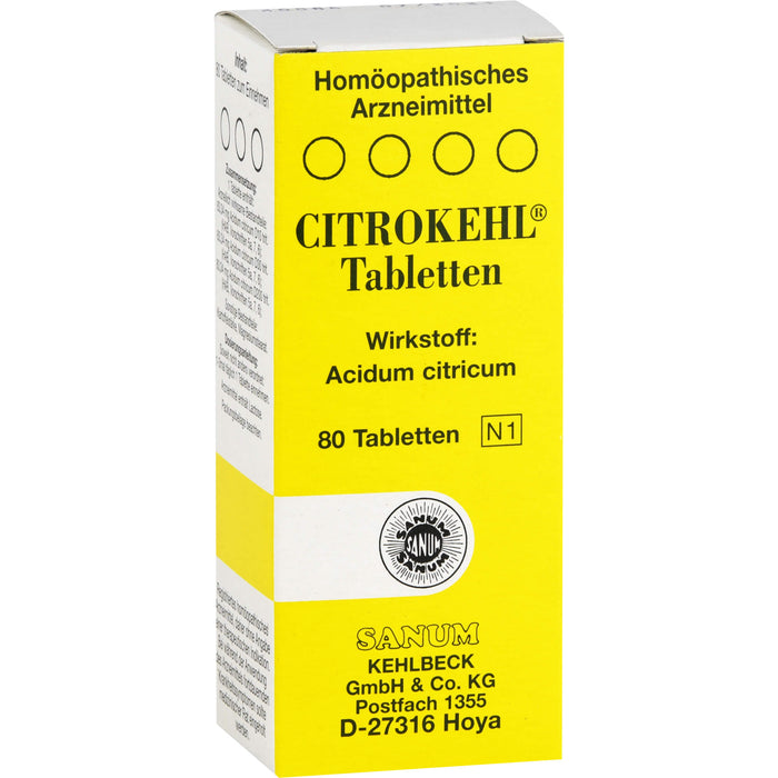 CITROKEHL Tabletten, 80 pc Tablettes