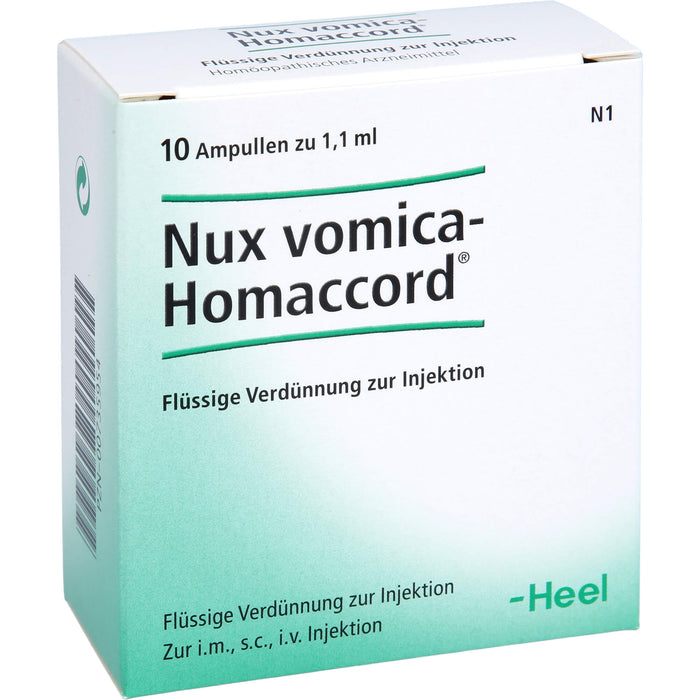 Nux vomica-Homaccord Inj.-Lsg., 10 pcs. Ampoules