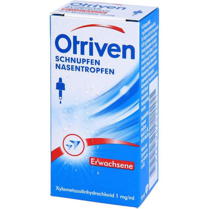 Otriven 0,1 % Nasentropfen für Erwachsene bei Schnupfen, 10 ml Solution